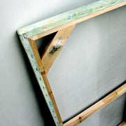 Öl auf Holz mit mehrfarbiger Leinwand 50x120 cm