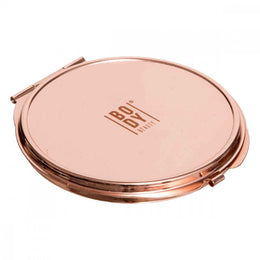 Taschenspiegel in rosa Metall