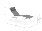 Chaise Longue C-P Krion White JX11