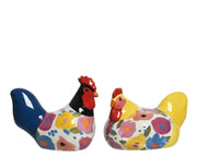 Dolomit handgefertigtes Hühnchen und mit Blumendruck verlächert