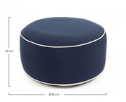 Pouf Rihanna aufblasbar blau