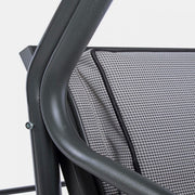 Drei -Seerer -Stahl -Schaukel -Anthrazit Grely 190x120x H185 cm