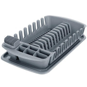 Scolapiatti mit Cleankit Grey Pre -icy Tablett
