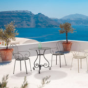 Etienne Tischdurchmesser 90 Zentimeter dunkelgraue Farbe Bizzotto