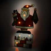 Santa Claus Wood mit 7 LED CM28X3H43