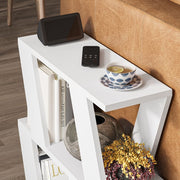 Lakena White Wohnzimmer Tabelle 3 Regale, 57x60x22 cm