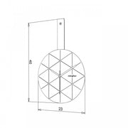 Moderne Design Wanduhr 23x40 H Effez CM