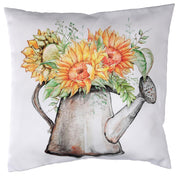 Stoffkissen mit weißer Sonnenblume CM43X43