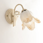 ORIORY ORORIAL IROVER APPLICE A Light Light in Ambra White Glass 26x H20 cm