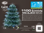 Kalte weiße Kette LED 1100 Miniled 11,5 m