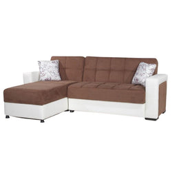 Sofa mit Halbinsel Marmaris Reversible Container 212x145x80 H