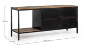 Industrial Style Metal TV Cabinet 2 Türen