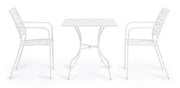 Kelsie White Steel Tabelle 70x70 cm