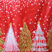 Runner Stoff mit roten Bäumen CM32X182X0.5