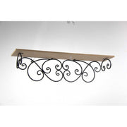 Metallregal mit hölzernen Top 66 x 13 x 17 h