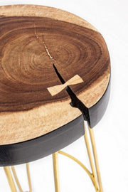 Goldholzholz -Stuhl -Atmosphäre Stil