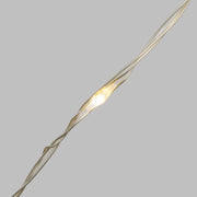 500 mikrolierte Kettenspule 25m heißes weißes transparentes Silberkabel