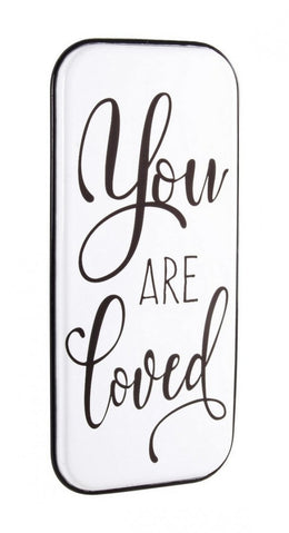 2x geliebt 38x82 Metallplatte Plaque