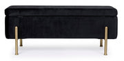 Bank mit Irina Container 2 Sitzen Samt -Effekt 110x42 cm