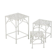 Jessica 1-3 White Metallsäule Pinselrahmen CM30x30H43