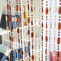 Bronze / Crist / Cognac Plastikperlenvorhang