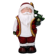Santa Claus Resin mit rotem Baum CM28X18H42.5