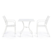 Kelsie White Steel Tabelle 70x70 cm