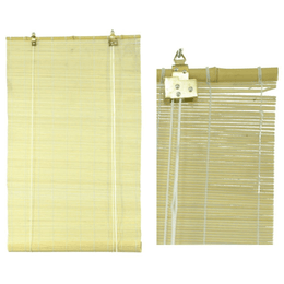 Natural Wicker Shutter mit Bambusstange CM120xH300x12