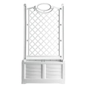 Rechteckige PVC -Pflanzen 'Stuhl' 'weiße Farbe