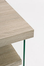 Bilbao 120x50x76h CM Holzschreibtisch und Temperaturglas CM