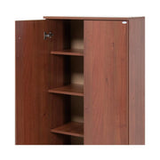 Multi -Use -Walnuss -Garderobe antike Holzholz 2 Türen H182X71X38