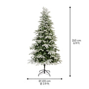 Weihnachtsbaum Sunndal Tanne Frosted H 210 x Ø 120 cm