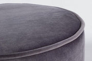 Moderne kombinierte Set von Tavolino-Pouf Annika dunkelgrau