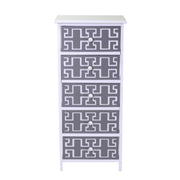 Mobile weiße Truhe 5 Schubladen 40x29x90h cm