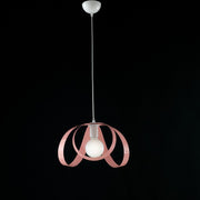 Kronleuchter Kronleuchter -Suspension in rosa Eisen ein 32 -fach H24 cm Licht
