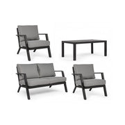 Gartenset Anthracite Lounge YK13 4 Teile