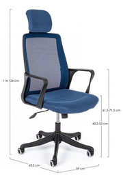 Büro -Sessel mit Blu Laurent -Armlehnen
