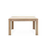 Esstisch Eichenfarbe oder weiß reversibler weißer Einsatz 138x80xh.74 cm