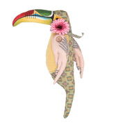 Puppet Tucan mit Blume CM30x45x11