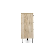 Madia 2 Türen 3 farbige Schubladen graue Eiche 160x35xh.86 cm effektiv