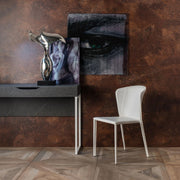 4x Similuod und weißer Sitzstuhl 49x56x82H CM