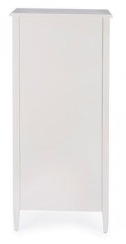 Enge Truhe Schubladen in hölzernen sechs Schubladen weiße Eunice 56x36x H119 cm