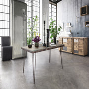 Credenka 2 Türen 3 Schubladen Tudor in ednobrauner Holz