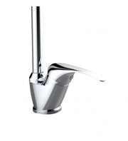 Eva Series Sink Mixer mit hohem Mund und Chrom -Finish.