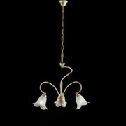 Drei Lichter Golden Iron Lounge Kronleuchter 50x H46 cm