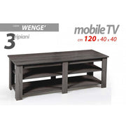 Low Room Furniture Low TV -Tür 120x 40 x 40 h grauer cm