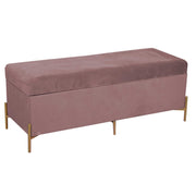 Alte rosa Samtbank CM115X40H45