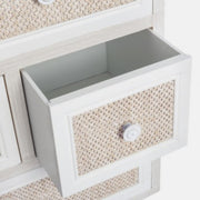 Tasche 5 Schubladen Montiel antiker weißer rustikaler Stil 72,5H cm