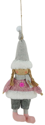 Kleines Mädchen rosa Kleid Schal NB-1209 CM.12 x 2 H 35