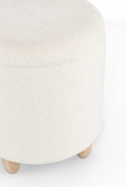 Weißer Zena -Behälterhocker